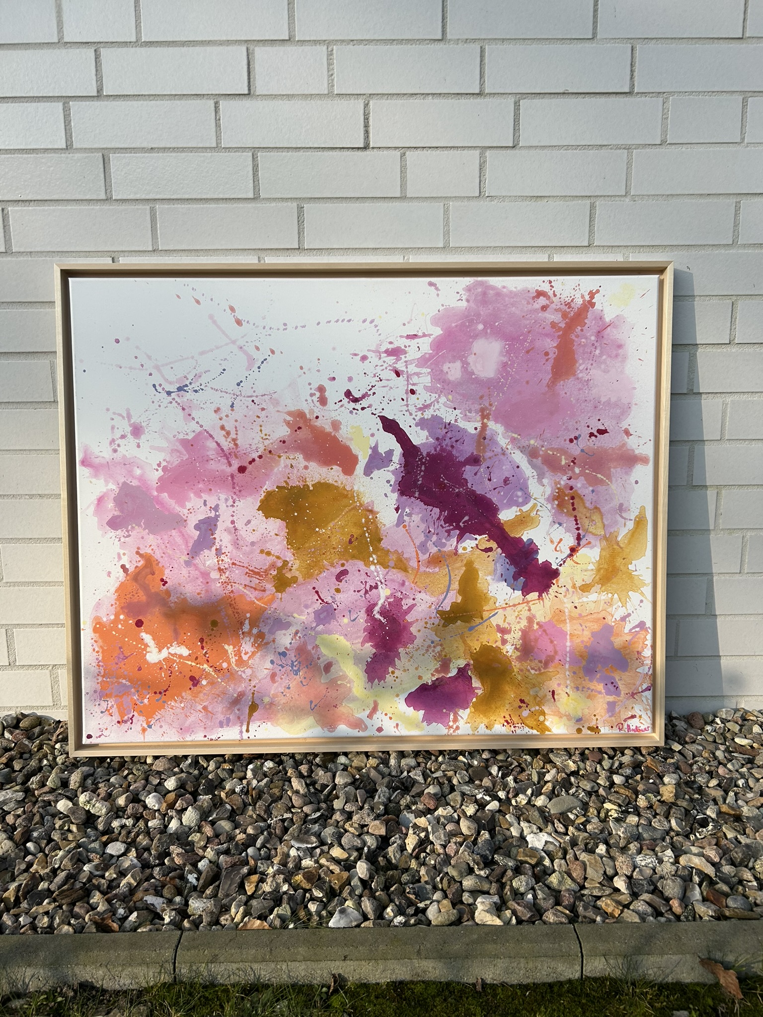 Zaghaft, 2024, Acryl auf grundierter Leinwand